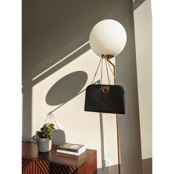 SOLD Salvatore Ferragamo Leather Shoulder Bag - Picture 4 of 10